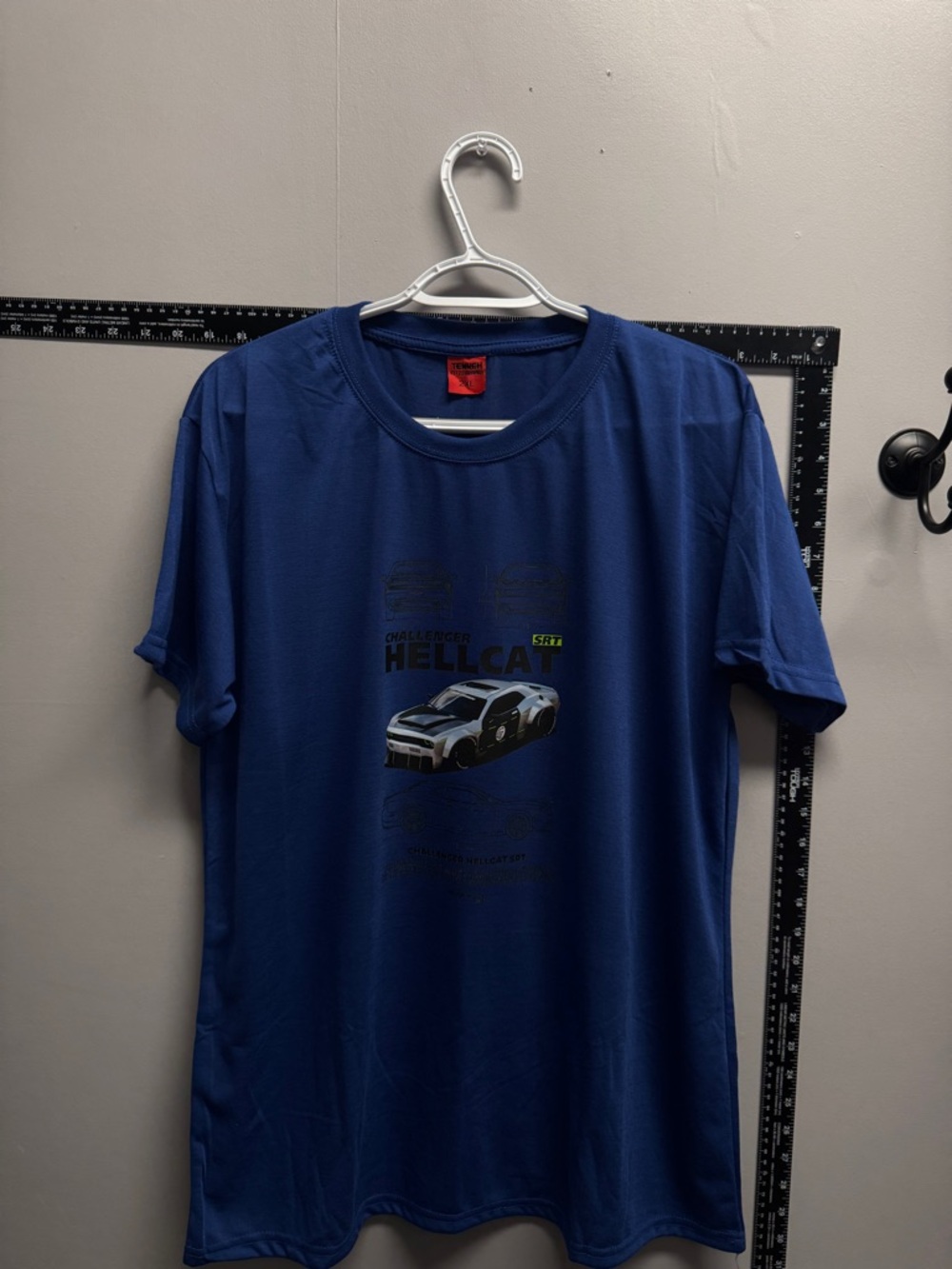 Men's Blue Graphic Muscle Car T-Shirt